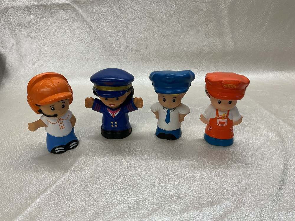Fisher-Price Little People Assorted Career Figures Lot (4-Piece Set)